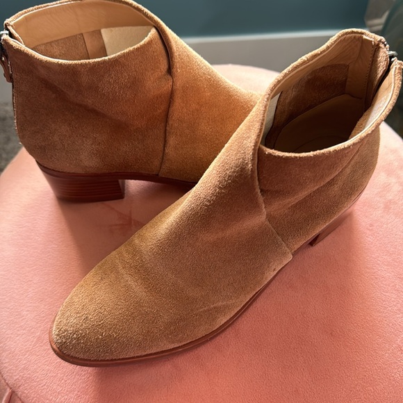 Soludos Venetian Tan Suede Ankle Booties - Picture 7 of 13